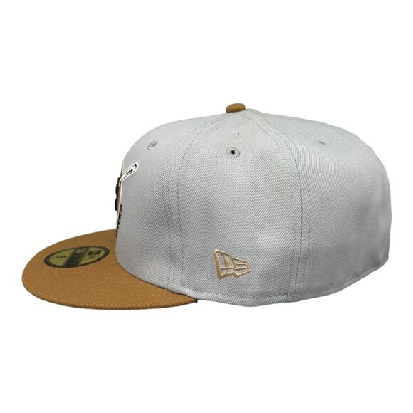 New Era 59FIFTY Fitted San Diego Padres Autumn‎ Storm 1969 Patch Cap Hat Sz 8 - Picture 4 of 7